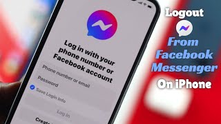 How To Logout From Facebook Messenger On iPhones iOS 15 [upl. by Dorrehs]