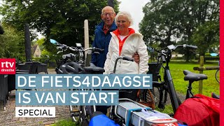 Start van Fiets4Daagse weer of geen weer  Op Die Fiets [upl. by Olenolin849]