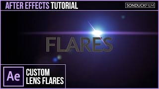 After Effects Tutorial Custom LENS FLARES with No Plugins [upl. by Aivekahs921]