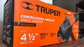 Esmeriladora angular Truper Profesional ESMA412A9 de 60 Hz naranja 800 W 127 V Llaves [upl. by Juback538]