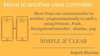 move from one viewcontroller to another in swift 3 [upl. by Hurley]