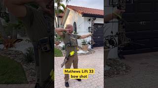 Mathews Lift 33 backyard bow shot mathewsarchery archery bowhunting hunting uv arrow uvsl [upl. by Beach]