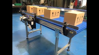 Modular Plastic Belt Conveyor Fabricated in Aluminium UK CTrak Ltd [upl. by Aronoff206]