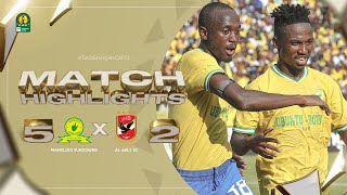 HIGHLIGHTS  Mamelodi Sundowns 🆚 Al Ahly SC  Matchday 4  202223 TotalEnergiesCAFCL [upl. by Suirradal]