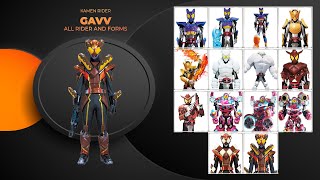 Kamen Rider Gavv All Rider and Form [upl. by Oznofla497]