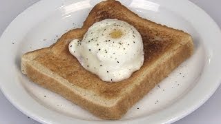 NO Fail Microwave Perfect Poached Egg Recipe [upl. by Woolson]