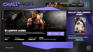 NBA 2K24 GOAT Series Lebron James MyTEAM Skills Challenge [upl. by Bartholomeus467]