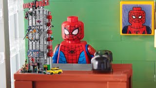 Building the new LEGO Daily Bugle 76178 [upl. by Tadeas]