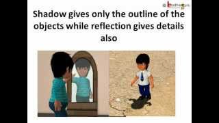 Science  Light  Difference between shadow and reflection  Hindi [upl. by Tad]