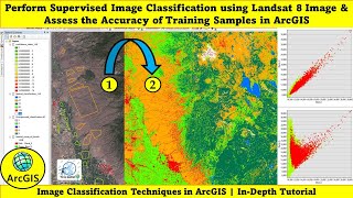 Supervised Image Classification using Landsat 8 amp Assess the Accuracy of Training Samples in ArcGIS [upl. by Lindly40]