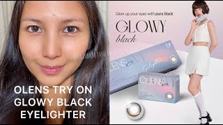 Glowy Black Eyelighter  Olens Contact Lens Try On  Filipino  Malaysia Beauty Blogger [upl. by Adigirb]