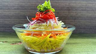 Healthy Fruit Salad Colourful mango salad recipe Easy salad dressing [upl. by Stafford]