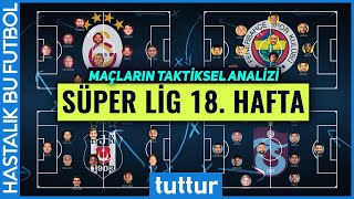 Süper Lig 18 Hafta Fenerbahçe  Galatasaray Beşiktaş ve Trabzonspor  Taktiksel Analiz [upl. by Fazeli754]