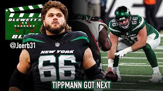 Joe Tippmann The Next Great Jets Center  63Play Film Breakdown  Blewetts Blitz [upl. by Lynsey]