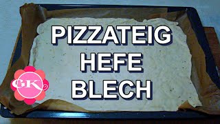 Pizzateig frische Hefe Blech Grundrezept Pizzateig frische Hefe [upl. by Etoile]