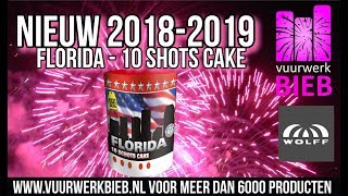 Vuurwerk Wolff NIEUW 20182019 FLORIDA CAKE [upl. by Butta]