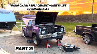 Nissan Hardbody Timing Chain Replacement Part 2 [upl. by Andert]