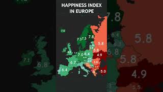 happiness index in europe [upl. by Nolyag]