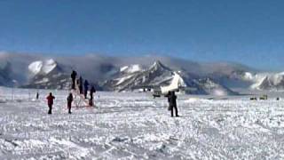 IIyushin 76 landing at Union Glacier blue ice runway in Antarctica [upl. by Diet26]