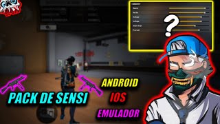 🔱PACK DE SENSI ANDROID IOS E EMULADOR⚙️ MELHOR PACK PARA DAR FULL VERMELHO [upl. by Lemrahs659]