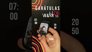 Nuevas Carátulas y Fondos WatchOS 11 applewatch watchos11 shorts [upl. by Irik]