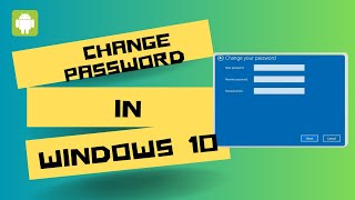 How to Change Password in Windows 10 PC or Laptop [upl. by Ariad]