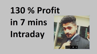 130 Profit in 7 mins Intraday Trading by Smart Trader [upl. by Atelahs]