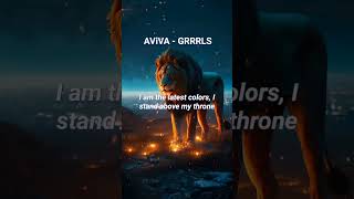 AViVA  GRRRLS Lyrics lyrics lyricvideo songlyrics music shorts [upl. by Kala675]