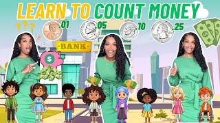 Learn To Count Money Song Learning with Ms Houston Kid Songs  Nursery Rhymes [upl. by Ahsii381]