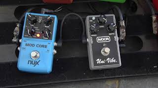 NUX MOD CORE vs MXR UniVibe [upl. by Ainafetse]