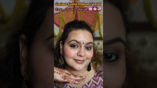 Easy Quick Festive Makeup Tutorial Diwali🪷makeupshortsdiwaliquickmakeupfestivemakeupeasymakeup [upl. by Halehs]