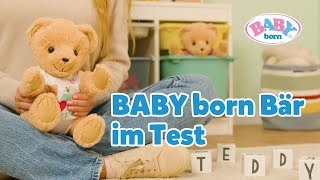 Der BABY born Bär im Test Wie flauschig und beweglich ist Teddy 😍🧸  BABY born [upl. by Thompson]