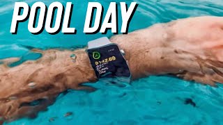 A day at the pool with the Apple Watch SE [upl. by Silletram]