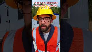 I need an insurance company urgentlyOSHA contruction funny constructionfail comedy smartwork [upl. by Lidaa272]