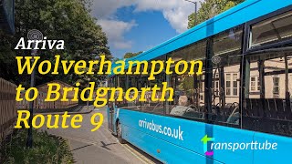 Wolverhampton to Bridgnorth  Arriva 9  Realtime [upl. by Sherlocke722]