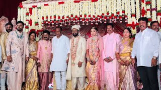 Minister Malla Reddy Entry At Malkajgiri Sai Kiran Reddy Marriage  Sai Kiran Shreya Reddy Wedding [upl. by Matrona]