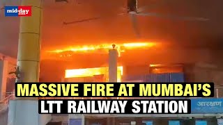 LTT Railway Station Fire Fire in Canteen at Lokmanya Tilak Terminus railway station in Mumbai [upl. by Nivat]