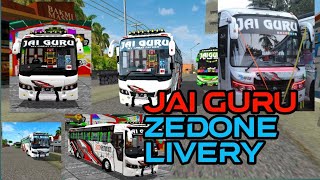 Jai guru zedone livery download link l zedone team KBS paid mod [upl. by Hnirt604]