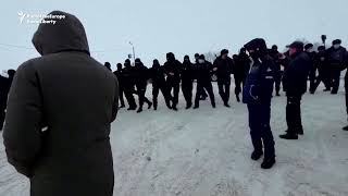 Protests erupt in Kazakhstan over fuel price rise [upl. by Garnes153]