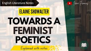 Towards a Feminist Poetics  Elaine Showalter  IRENE FRANCIS [upl. by Allemac931]