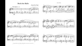 Deck The Halls  Intermediate Piano Arrangement  Piano Instrumental [upl. by Nohtahoj]