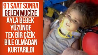 Ayda bebekten İzmir Deprem Mucizesi 91 Saat Sonra Kurtarıldı [upl. by Taffy547]