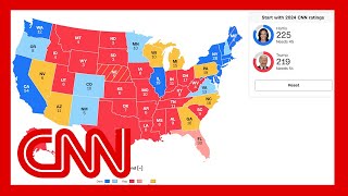 CNNs Road to 270 shows Trumps advantage over Biden has evaporated with Harris at top of the ticket [upl. by Alphonsine77]