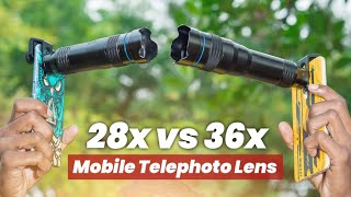 Mobile Telephoto Lens 36x vs 28x mobile zoom lens [upl. by Kanal]