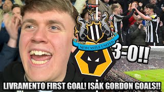 LIVRAMENTO FIRST GOAL ISAK GORODN GOALS NEWCASTLE VS WOLVES VLOG 30 [upl. by Goodard]