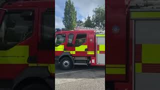 Moortown fire station turnout Wetherby￼ reserved pump turnout from Moortown [upl. by Sig]