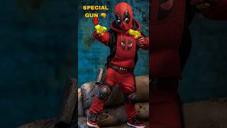 What Did Kidpool use to shoot 😂 deadpoolandwolverine marvel deadpool mcu [upl. by Keung]