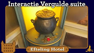 Efteling Hotel Interactie in de Vergulde suite [upl. by Zebe774]