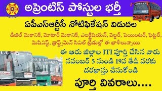 APSRTC APPRENTICESHIP NOTIFICATION 2024 FULL DETAILS [upl. by Fatsug]