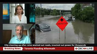 ICLRs McGillivray on the July 16 Toronto flood CBC News Network  July 18 2024 [upl. by Eteragram]